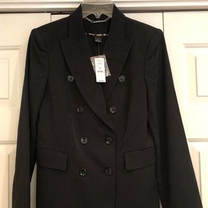 White House Black Market Pinstripe Jacket NWT